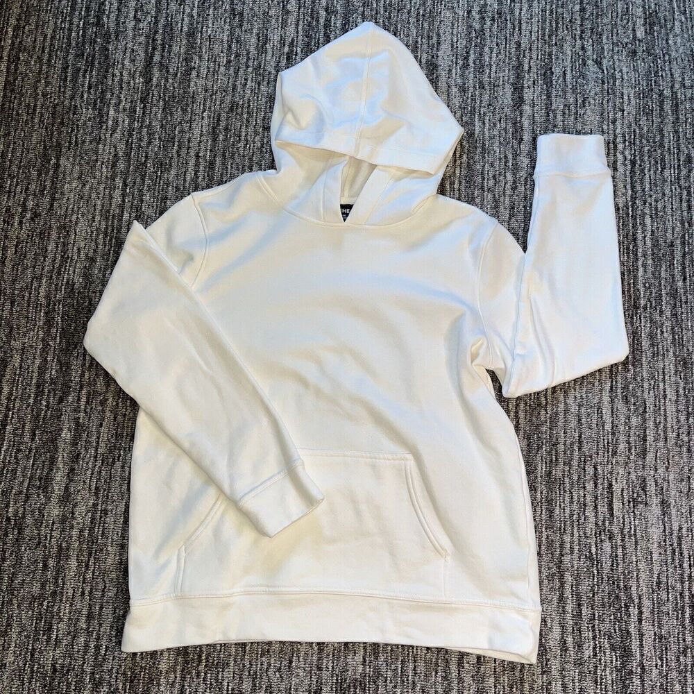 32 DEGREES Women's Heat Pullover Hoodie Size Small White Fleece Lined‎ Pocket